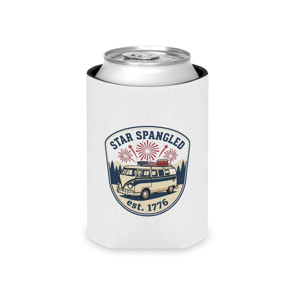 Star Spangled Van Can koozie — Patriotic 1776 RV Beer Cooler