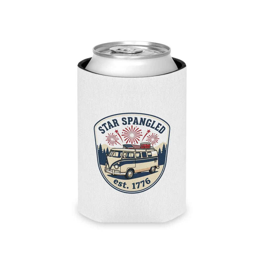 Star Spangled Van Can koozie — Patriotic 1776 RV Beer Cooler
