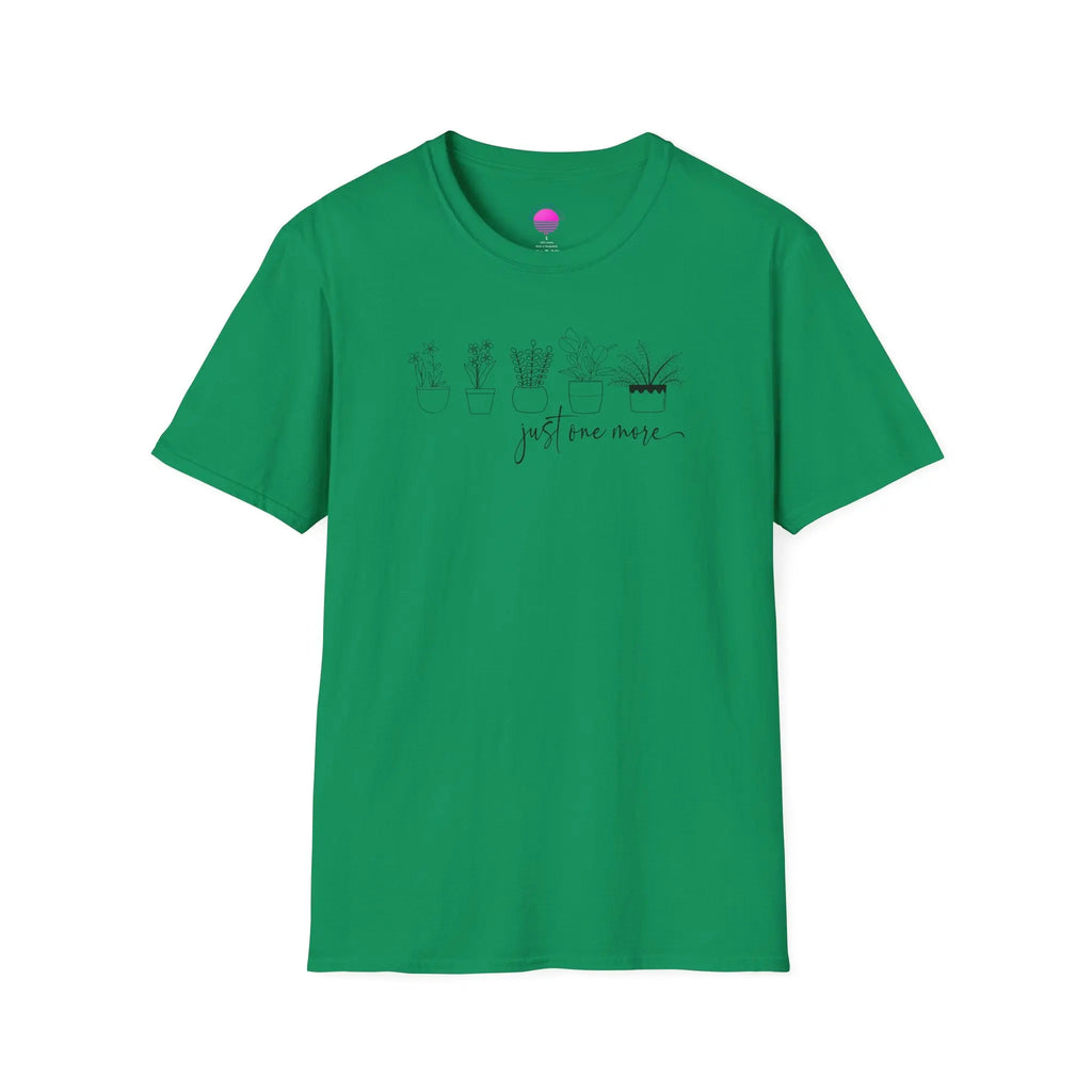 Plant Lover T‑Shirt — “Just One More” Potted Succulent Tee Printify