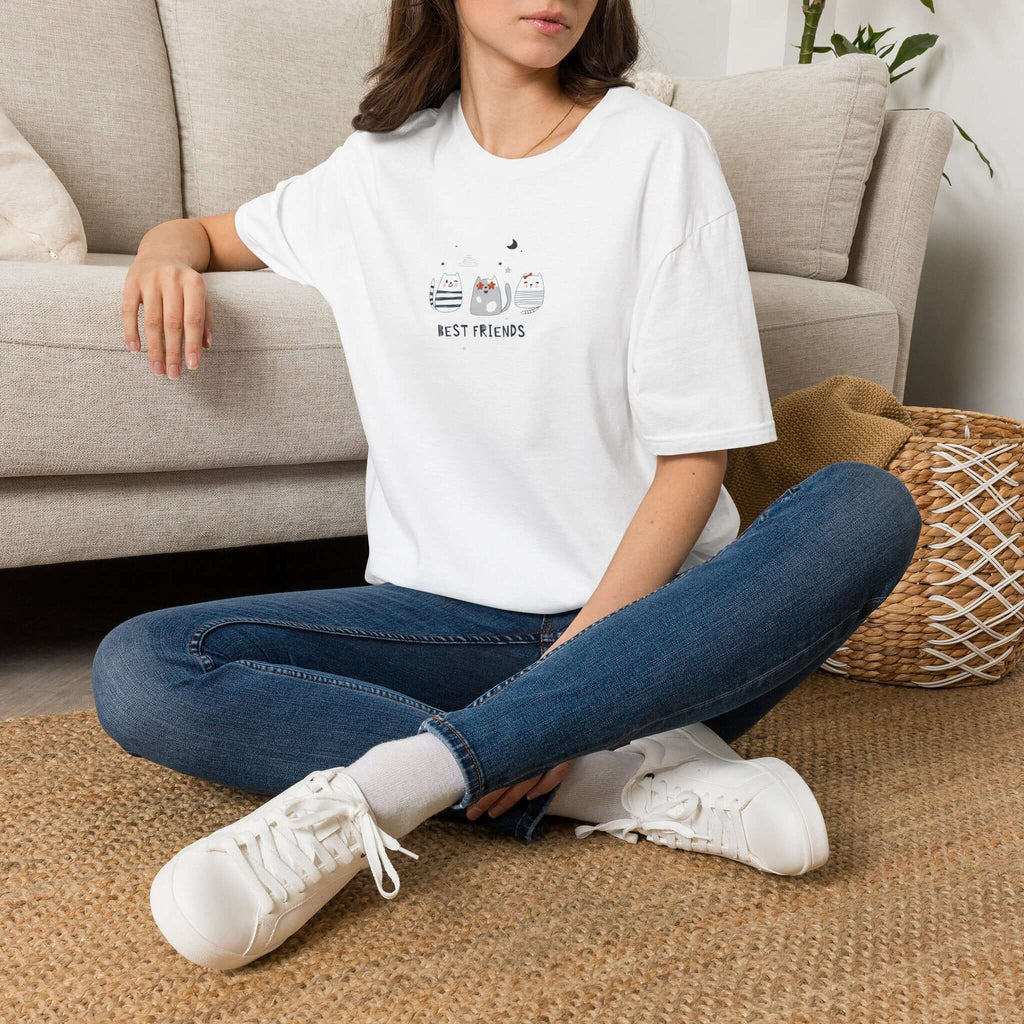 Cat Best Friends T-Shirt — Matching Cat Lover Tee Printify