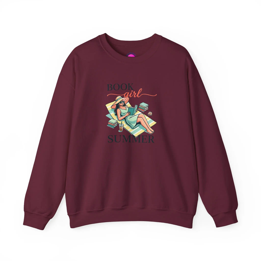 Book Girl Summer Sweatshirt | BookTok, Bookish Summer Aesthetic Printify