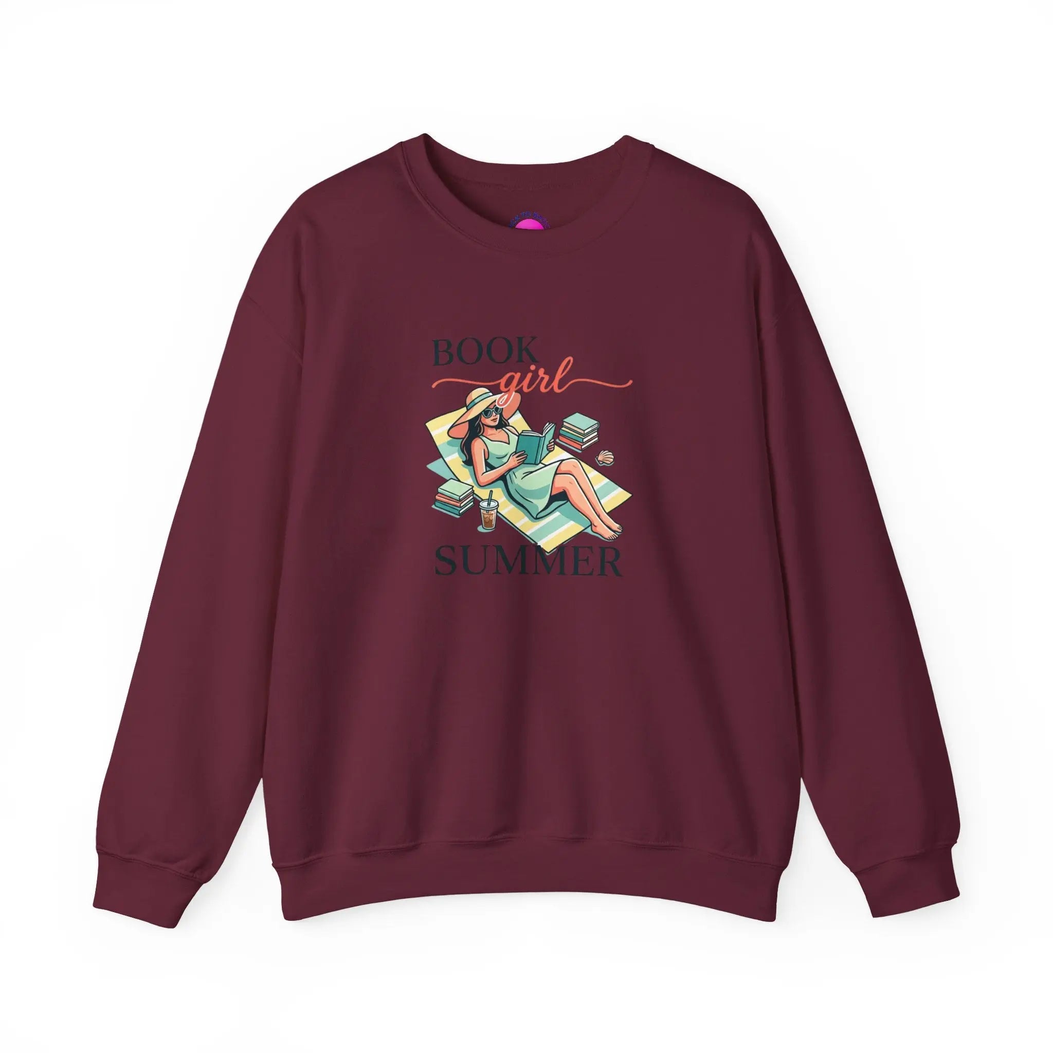 Book Girl Summer Sweatshirt | BookTok, Bookish Summer Aesthetic Printify