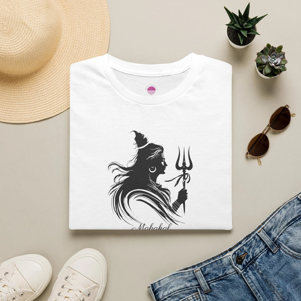Shiva Trident Tee — Minimal Hindu God Mahadev T-Shirt Printify