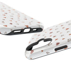 Heart Doodle Shockproof Phone Case — Cute Neutral Tiny Hearts Design Printify