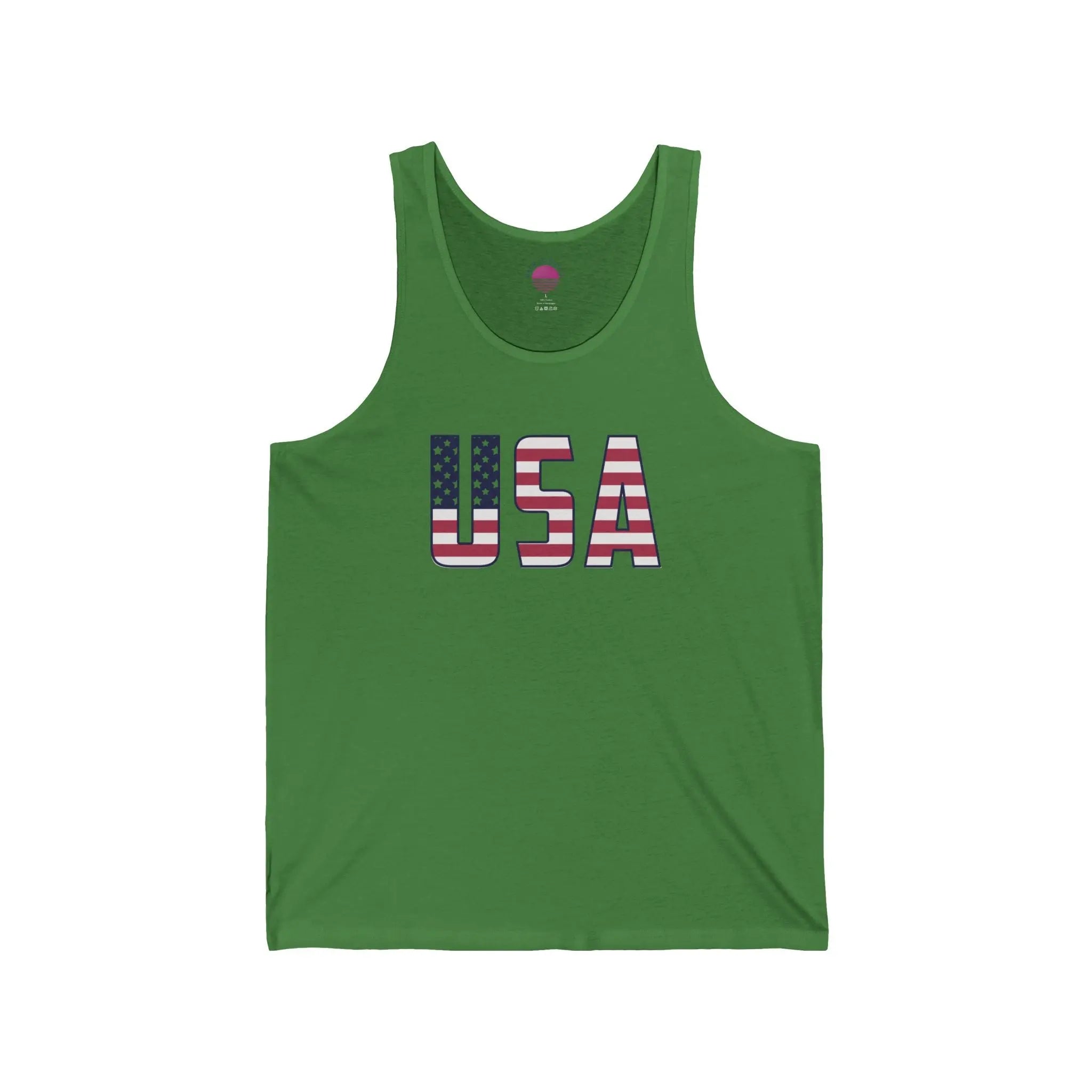 American Flag Tank Top — USA Patriotic 4th of July Graphic Tank Printify