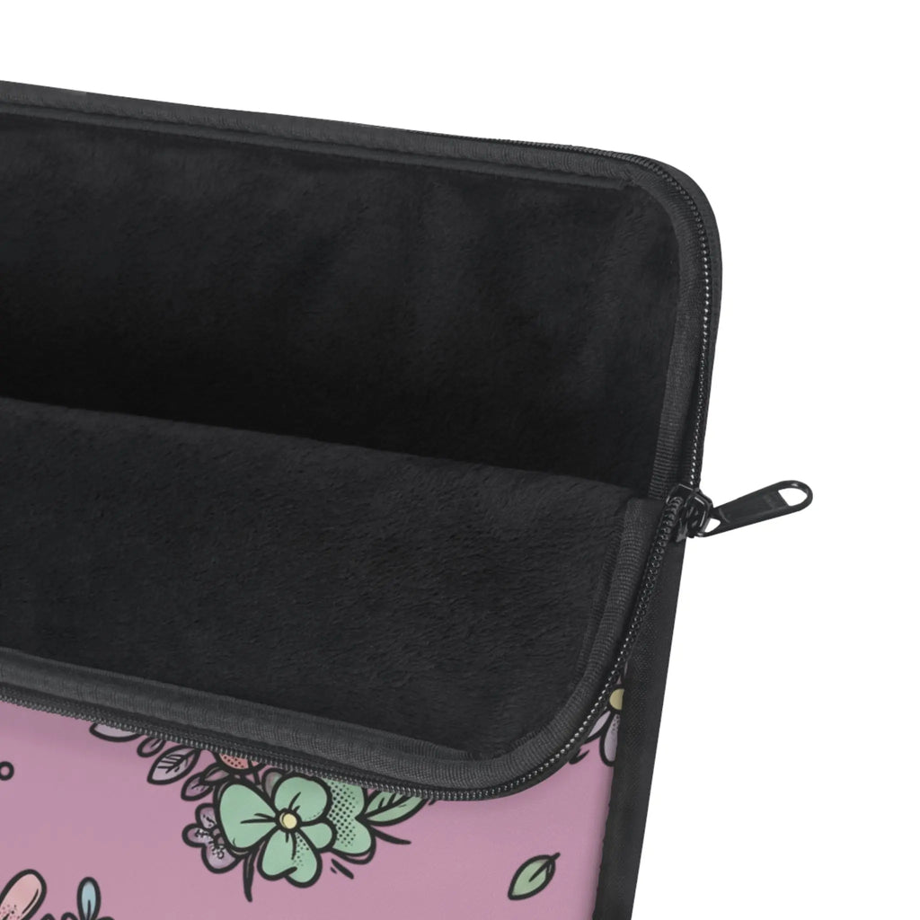 Floral Bouquet Laptop Sleeve — Pink Pastel Flower Pattern Case Printify