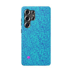 Android aqua blue leopard all over print phone case