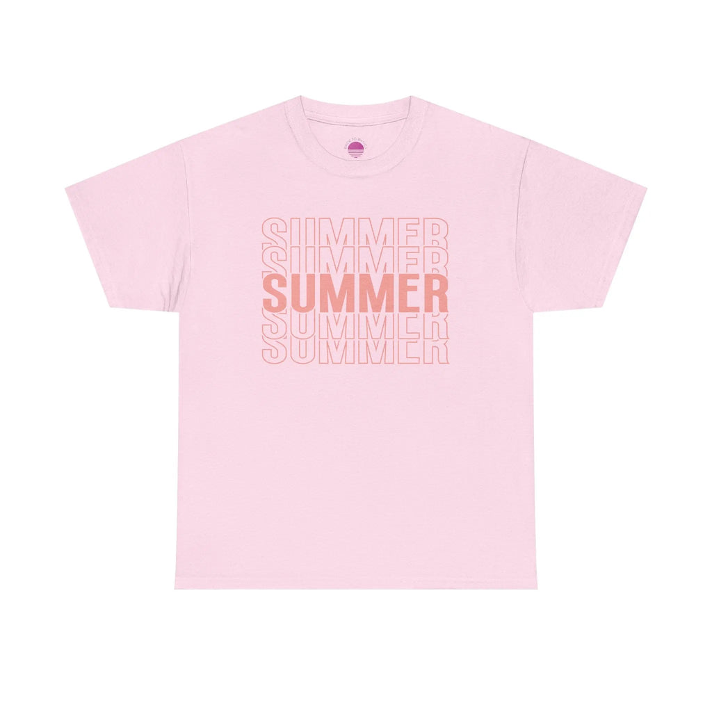 Pink "SUMMER" Graphic Tee — Summer Repeat Printify