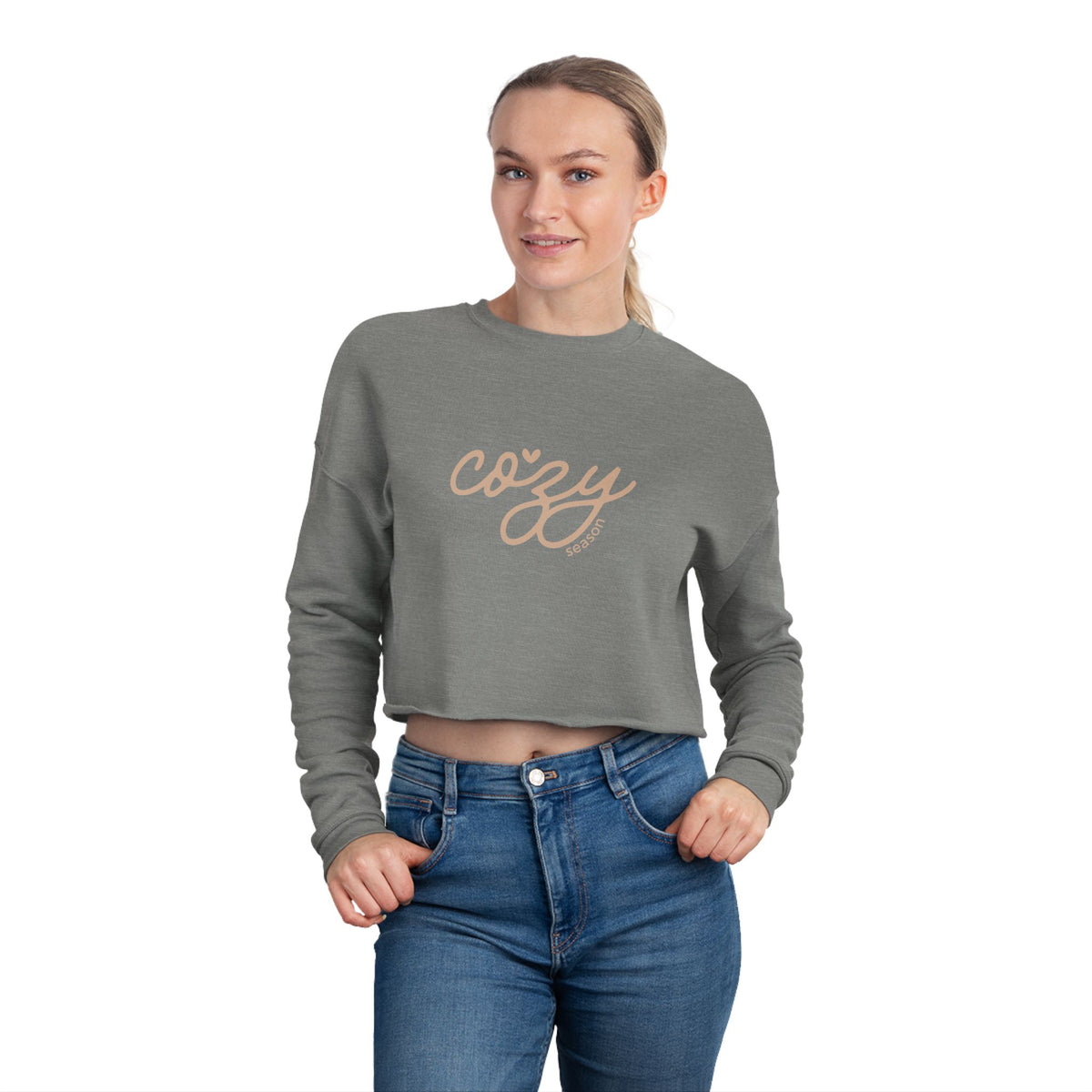 'Cozy Season' Women's Cropped Sweatshirt
