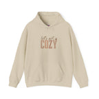 Let’s Get Cozy Hoodie with “Tis the Season to Be Cozy” on the back Soft Holiday Pullover