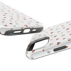Heart Doodle Shockproof Phone Case — Cute Neutral Tiny Hearts Design Printify