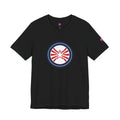 Patriotic Starburst Tee — Red, White & Blue Round Emblem T-Shirt