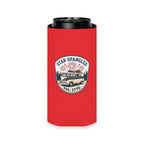 Star-Spangled Van Can Koozie — Patriotic 1776 RV Beer Cooler Printify