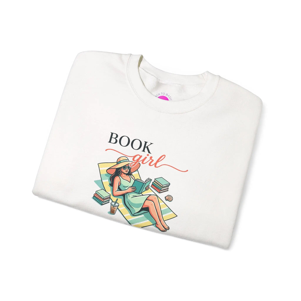 Book Girl Summer Sweatshirt | BookTok, Bookish Summer Aesthetic Printify
