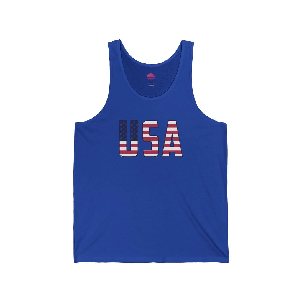 American Flag Tank Top — USA Patriotic 4th of July Graphic Tank Printify