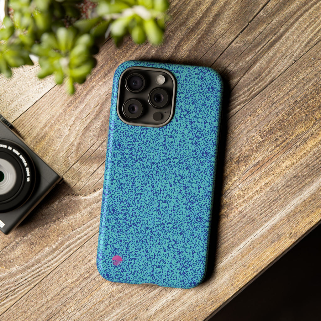 All over print iphone cases aqua blue