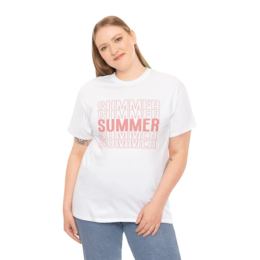 Pink "SUMMER" Graphic Tee — Summer Repeat Printify