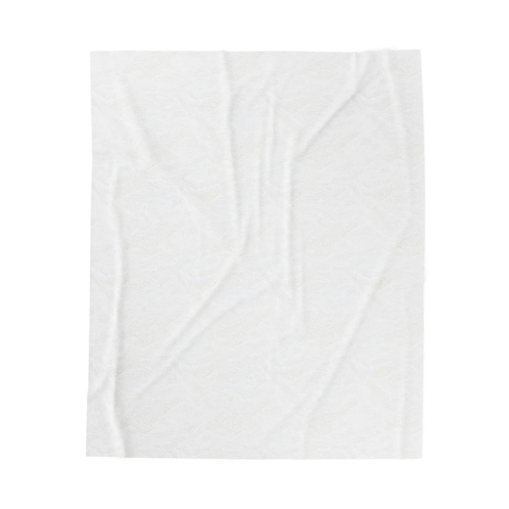Velveteen plush blanket with a rose gold heart pattern, perfect for cozying up on Valentine's Day.