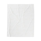 Velveteen plush blanket with a rose gold heart pattern, perfect for cozying up on Valentine's Day.