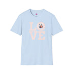 Love Panda T-Shirt — Cute Panda Holding Heart Graphic Tee Printify