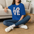 Love Panda T-Shirt — Cute Panda Holding Heart Graphic Tee Printify