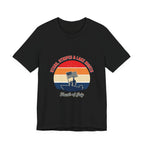 Stars Stripes & Lake Vibes Tee | USA, red white blue Printify