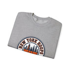 New York Hoops Varsity Crewneck Sweatshirt | City Basketball, Collegiate Printify