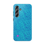 Android aqua blue leopard all over print phone case