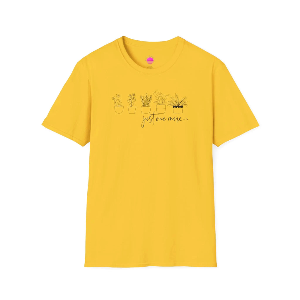 Plant Lover T‑Shirt — “Just One More” Potted Succulent Tee Printify