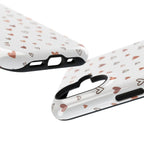 Heart Doodle Shockproof Phone Case — Cute Neutral Tiny Hearts Design Printify
