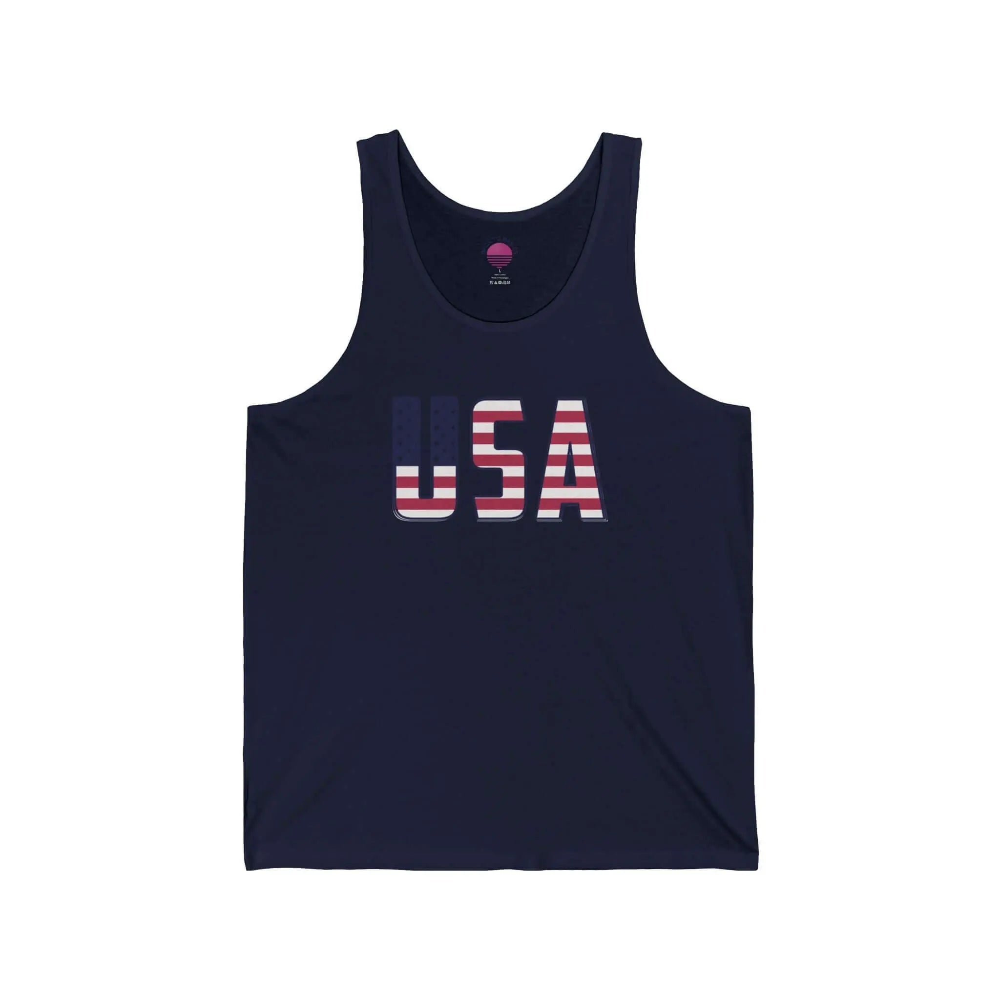 American Flag Tank Top — USA Patriotic 4th of July Graphic Tank Printify