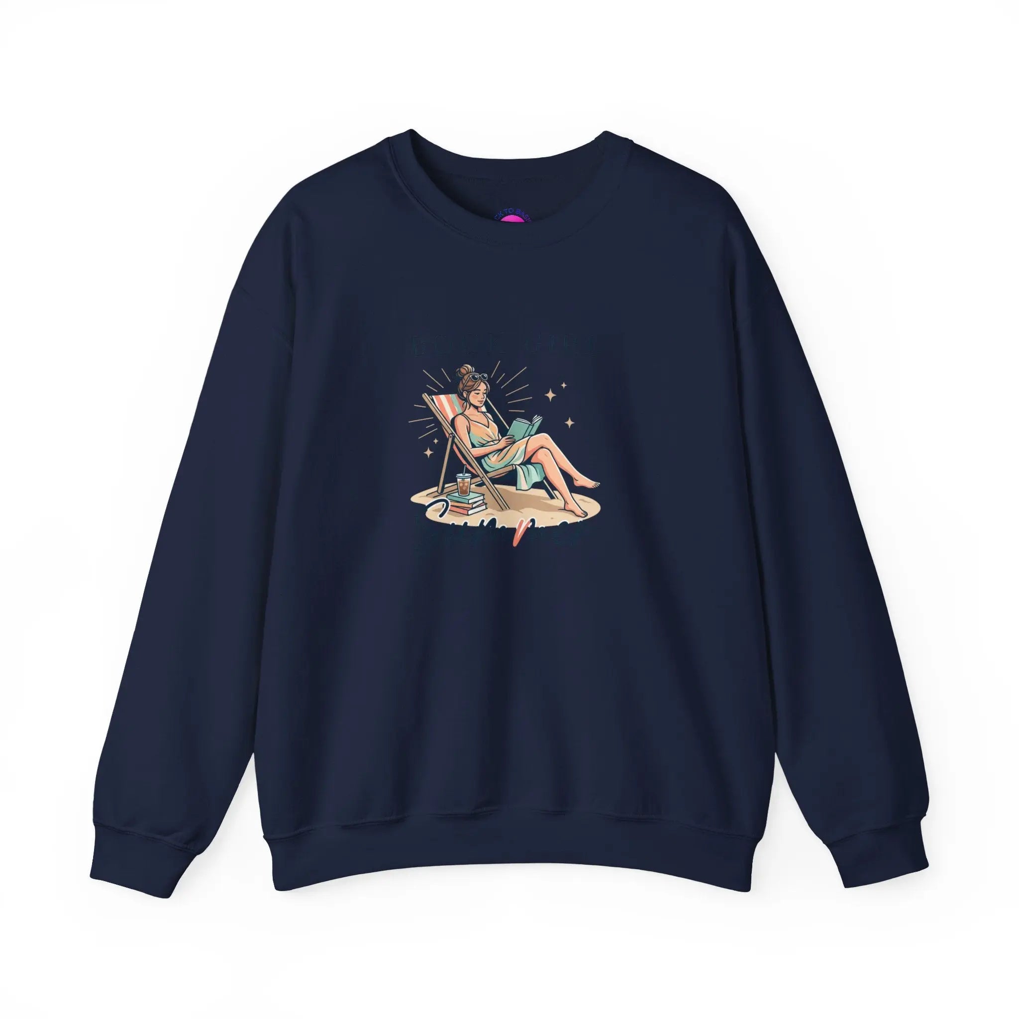 Book Girl Summer Sweatshirt | BookTok, Beach Reads, Bookish Summer Aesthetic Printify