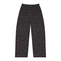 Heart Print Women's Pajama Pants — Cozy all-over print lounge sleepwear with subtle heart pattern.