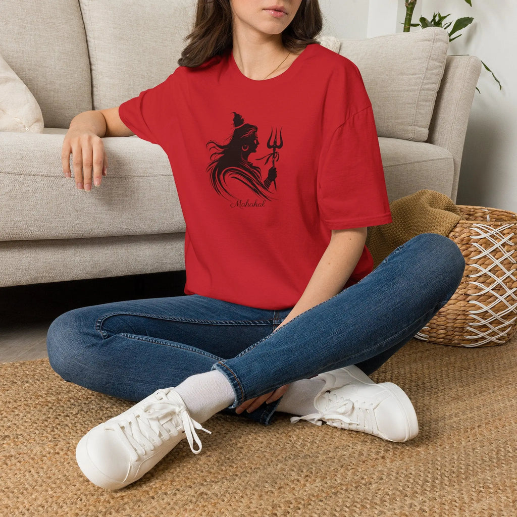 Shiva Trident Tee — Minimal Hindu God Mahadev T-Shirt Printify