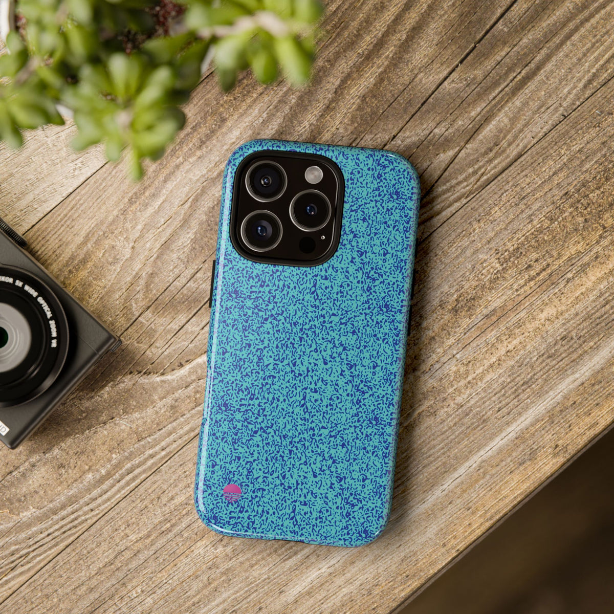 All over print iphone cases aqua blue