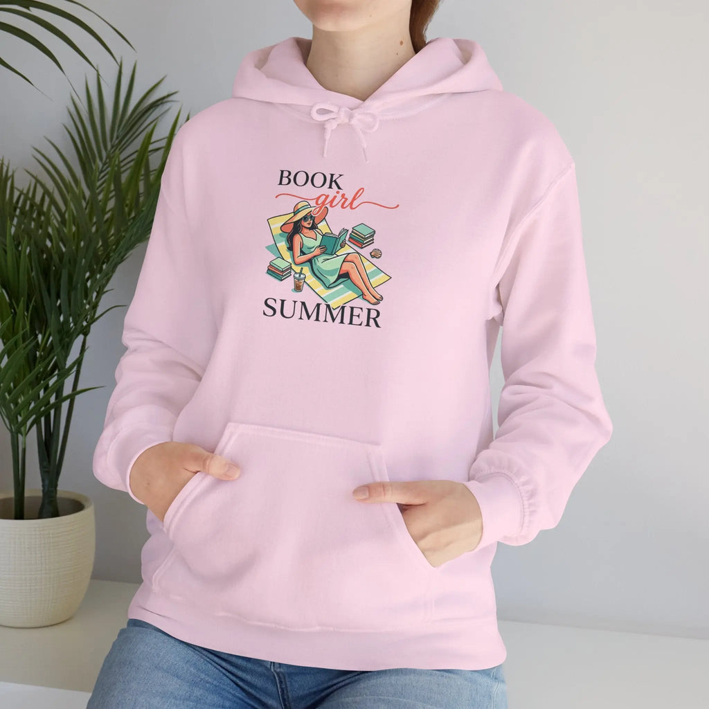 Book Girl Summer Hoodie | BookTok, Reading, Beach Reads, Bookish Summer Aesthetic Printify