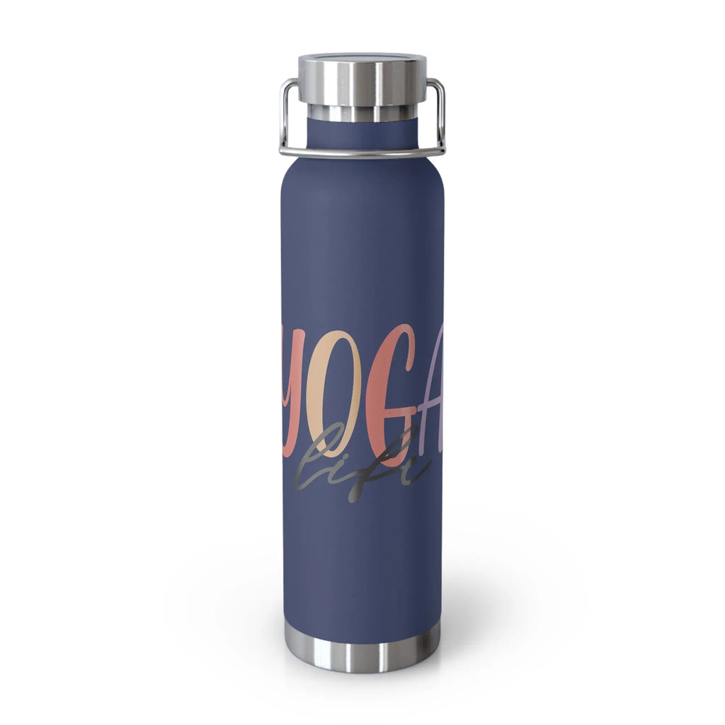 ‘Yoga Life’ Insulated Bottle, 22oz Printify