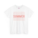 Pink "SUMMER" Graphic Tee — Summer Repeat Printify