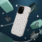 Heart Doodle Shockproof Phone Case — Cute Neutral Tiny Hearts Design Printify