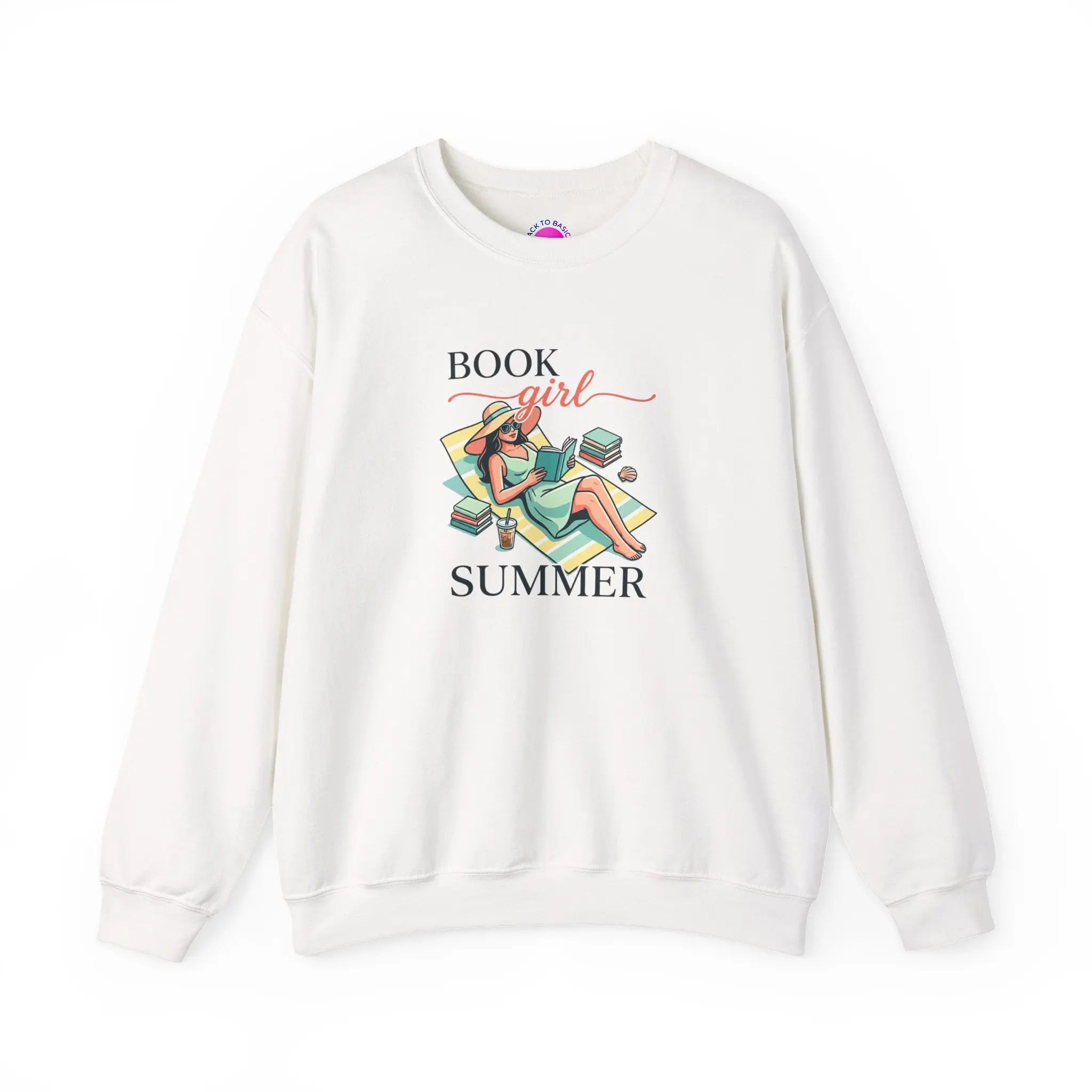 Book Girl Summer Sweatshirt | BookTok, Bookish Summer Aesthetic Printify