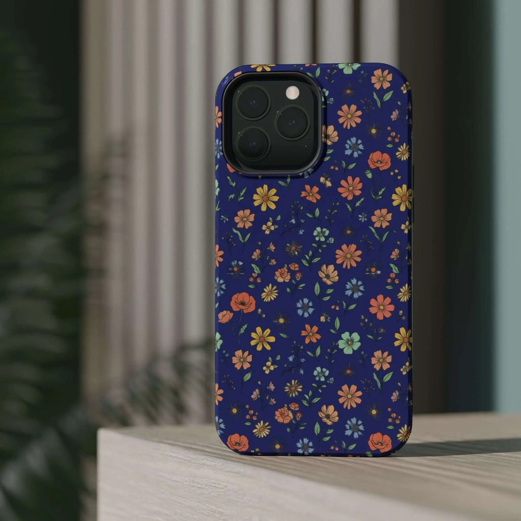 Floral All-Over Seasonal Print Phone Case — Magnetic Impact-Resistant Printify
