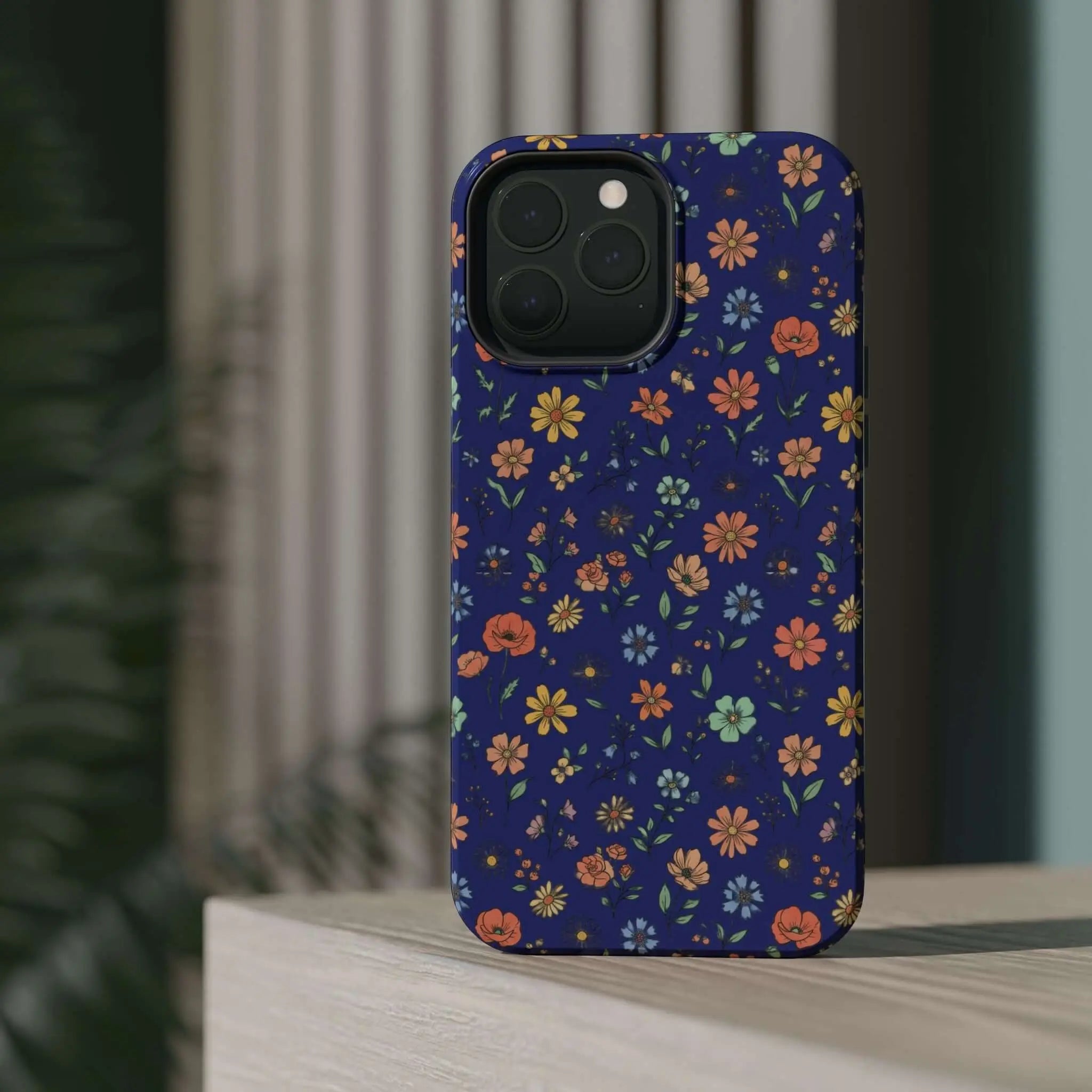 Floral All-Over Seasonal Print Phone Case — Magnetic Impact-Resistant Printify