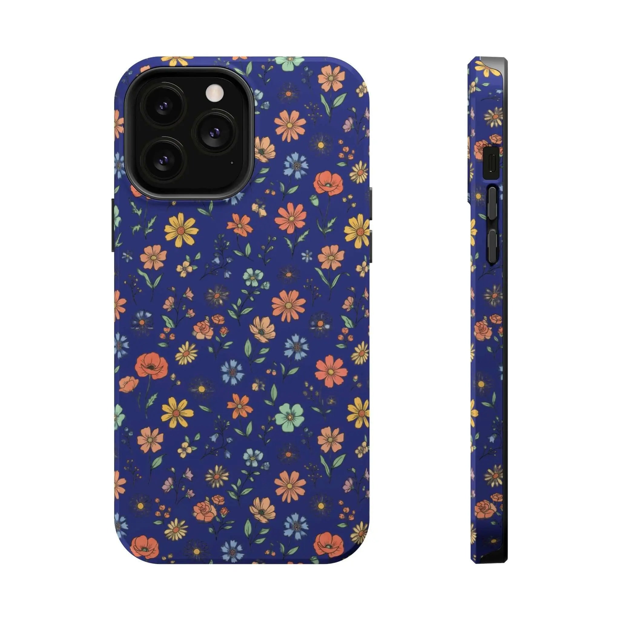 Floral All-Over Seasonal Print Phone Case — Magnetic Impact-Resistant Printify