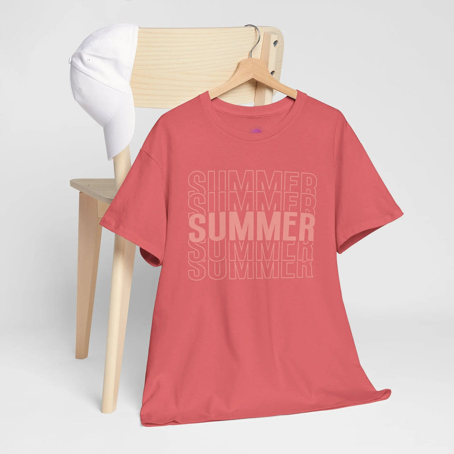 Pink "SUMMER" Graphic Tee — Summer Repeat Printify