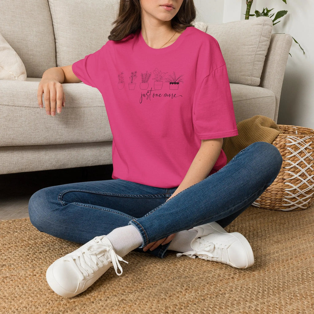 Plant Lover T‑Shirt — “Just One More” Potted Succulent Tee Printify