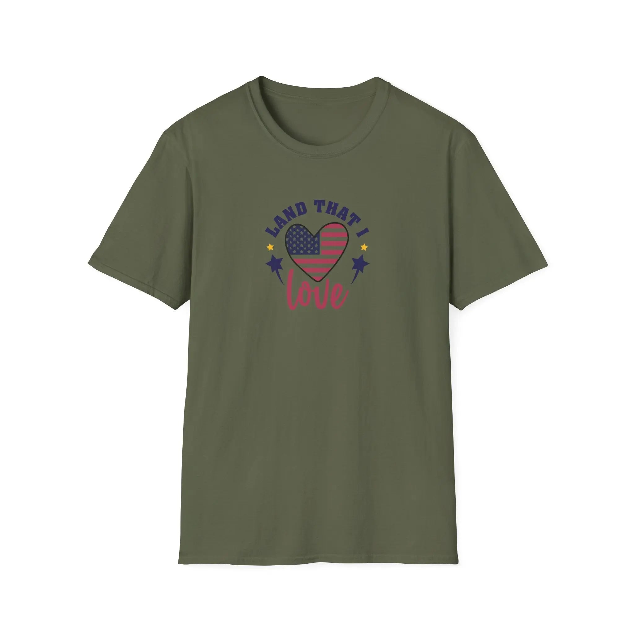 Land That I Love Patriotic T-Shirt — American Flag Tribute Tee Printify