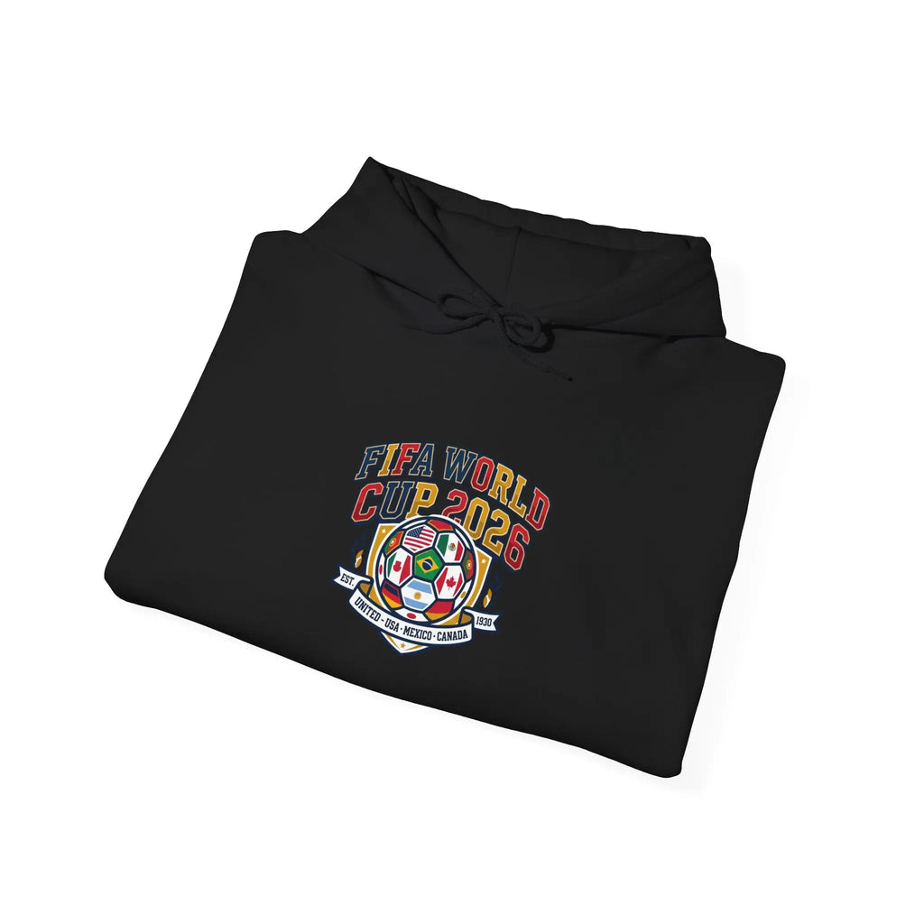 World Cup Patch Hoodie | soccer watch party, match-day outfit Printify