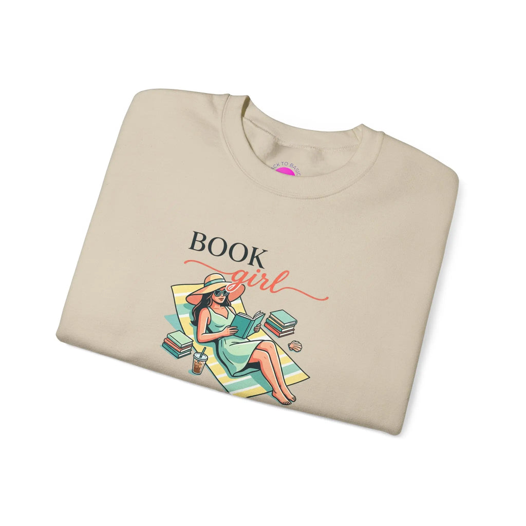 Book Girl Summer Sweatshirt | BookTok, Bookish Summer Aesthetic Printify