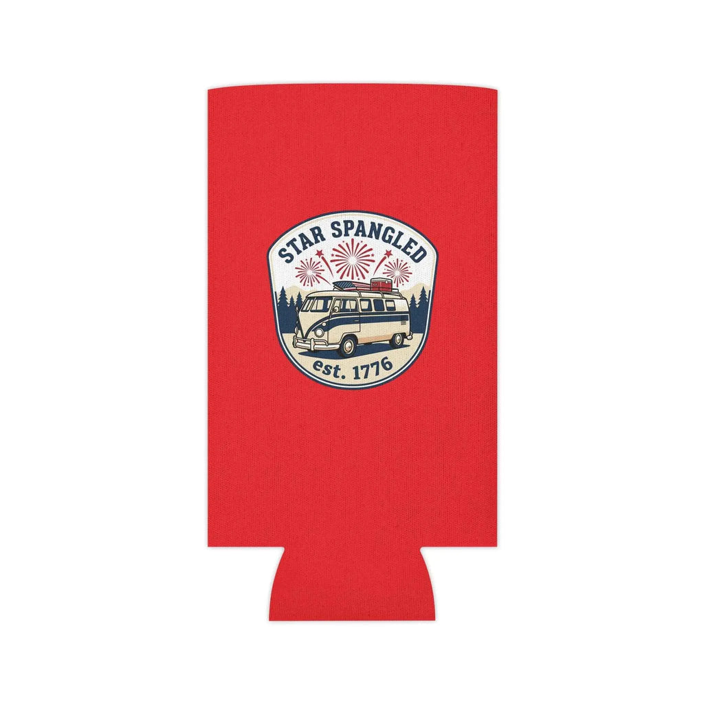 Star Spangled Van Can Koozie — Patriotic 1776 RV Beer Cooler