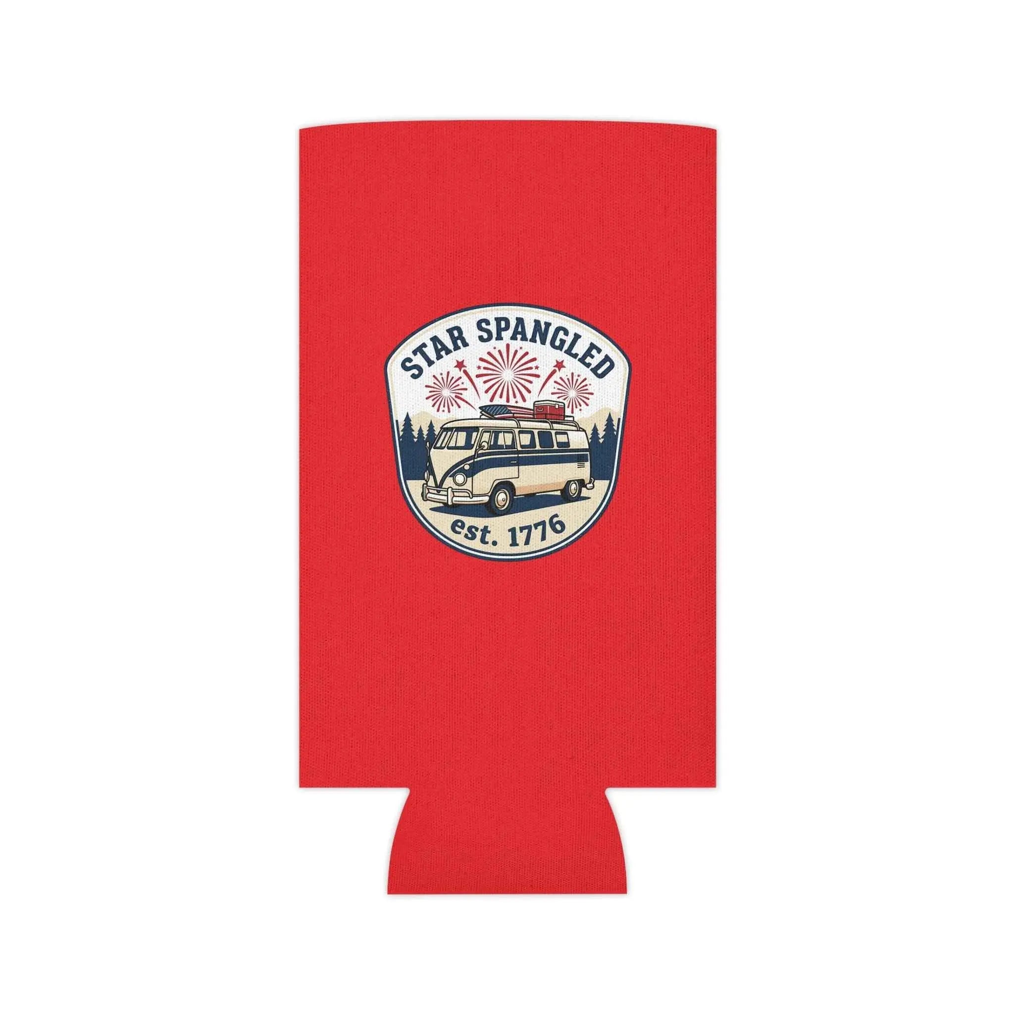 Star Spangled Van Can Koozie — Patriotic 1776 RV Beer Cooler